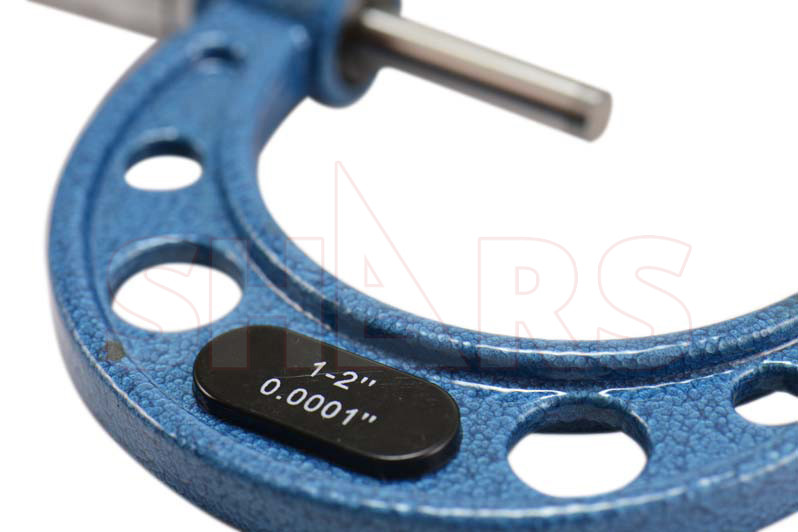 Shars 1-2" x 0.0001" Outside Micrometer Solid Metal Frame New P}