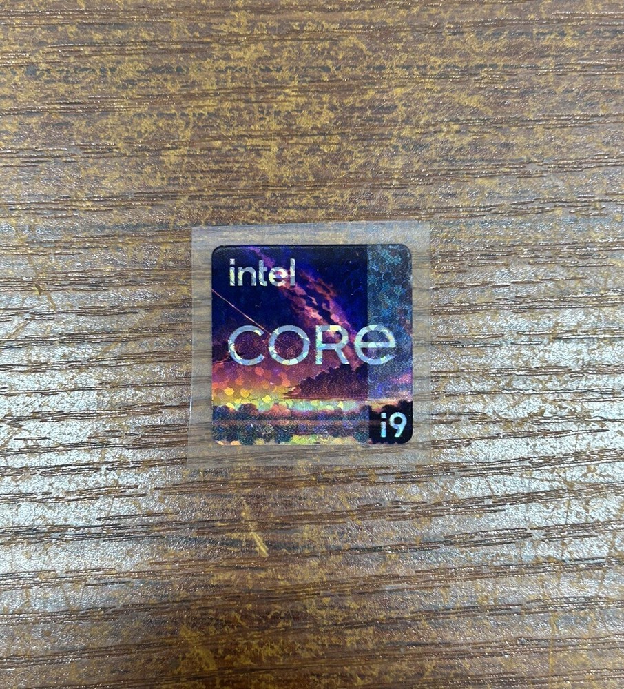1x Intel Core i9 Desktop / Laptop Custom Sticker Label (NEW)