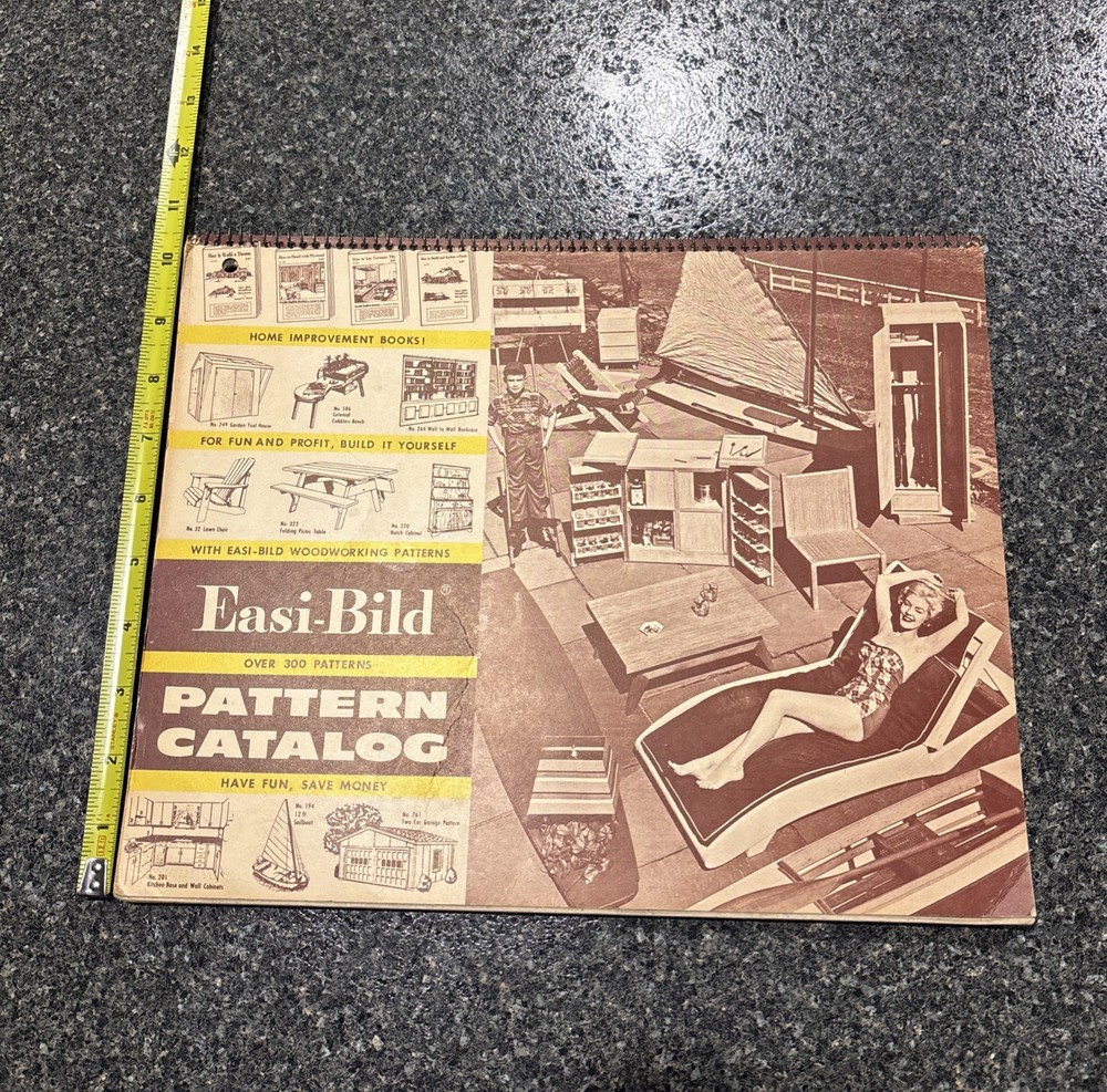 Vintage Easi-Bild Pattern Catalog From 1961 VG Condition for Age Great Graphics