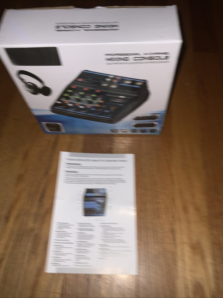 Professional Audio Mixer Sound Board Console System Interface 4 Channel Digital