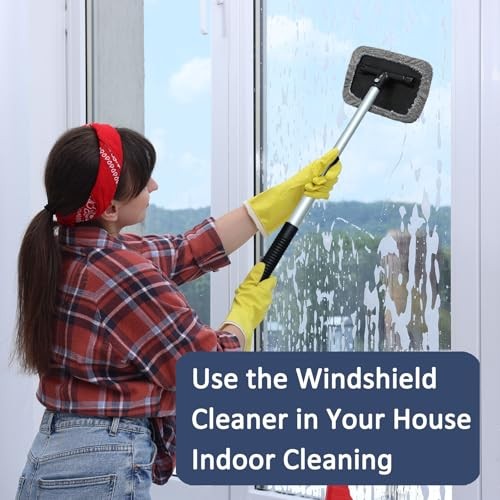 20 Pieces Windshield Cleaner Tool, Inside Car Windshield Cleaning Tool gray
