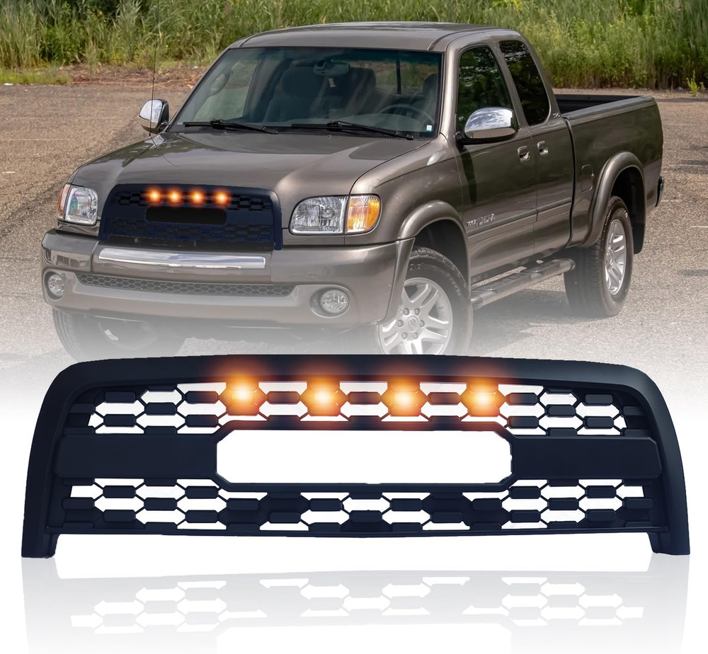 Front Grill for Tundra 2003 2004 2005 2006, Front Mesh Replacement Bumper Honeyc