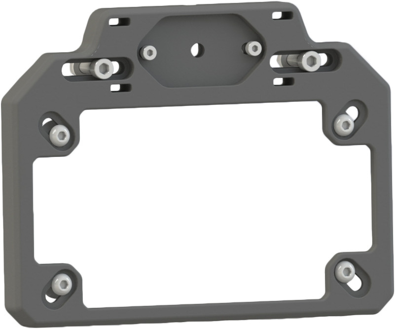 Atv Tek Adjustable License Plate Bracket W/ Led Light Mounts/Brackets