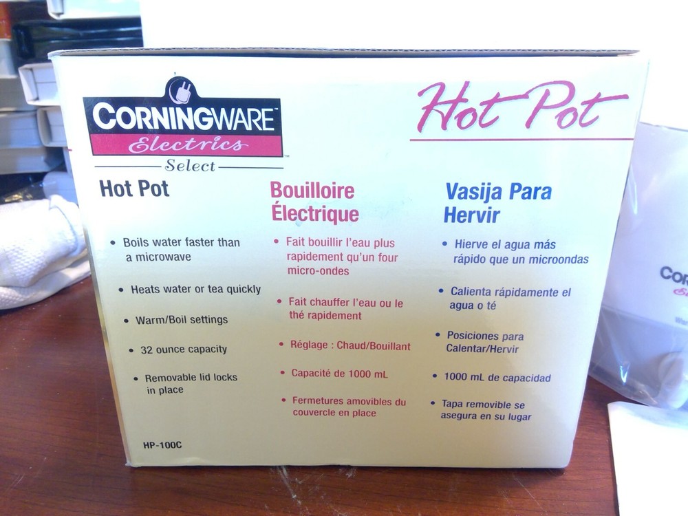 Corningware Electrics Select 32 Ounce Hot Pot - NIP