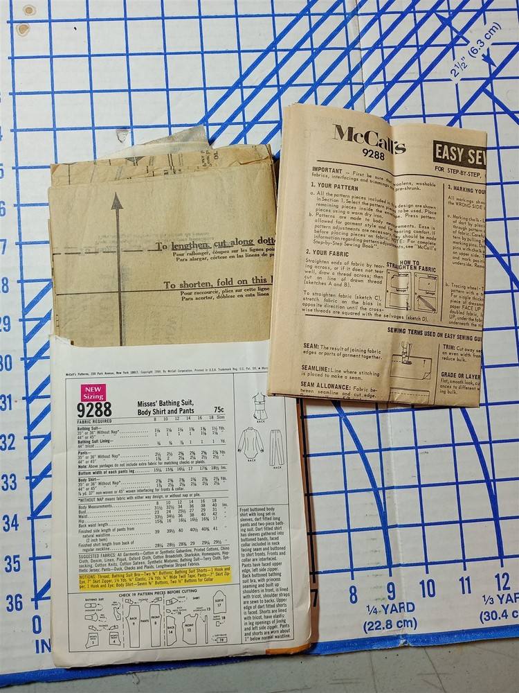 MCCALLS 9288 SEWING PATTERN SIZE 18