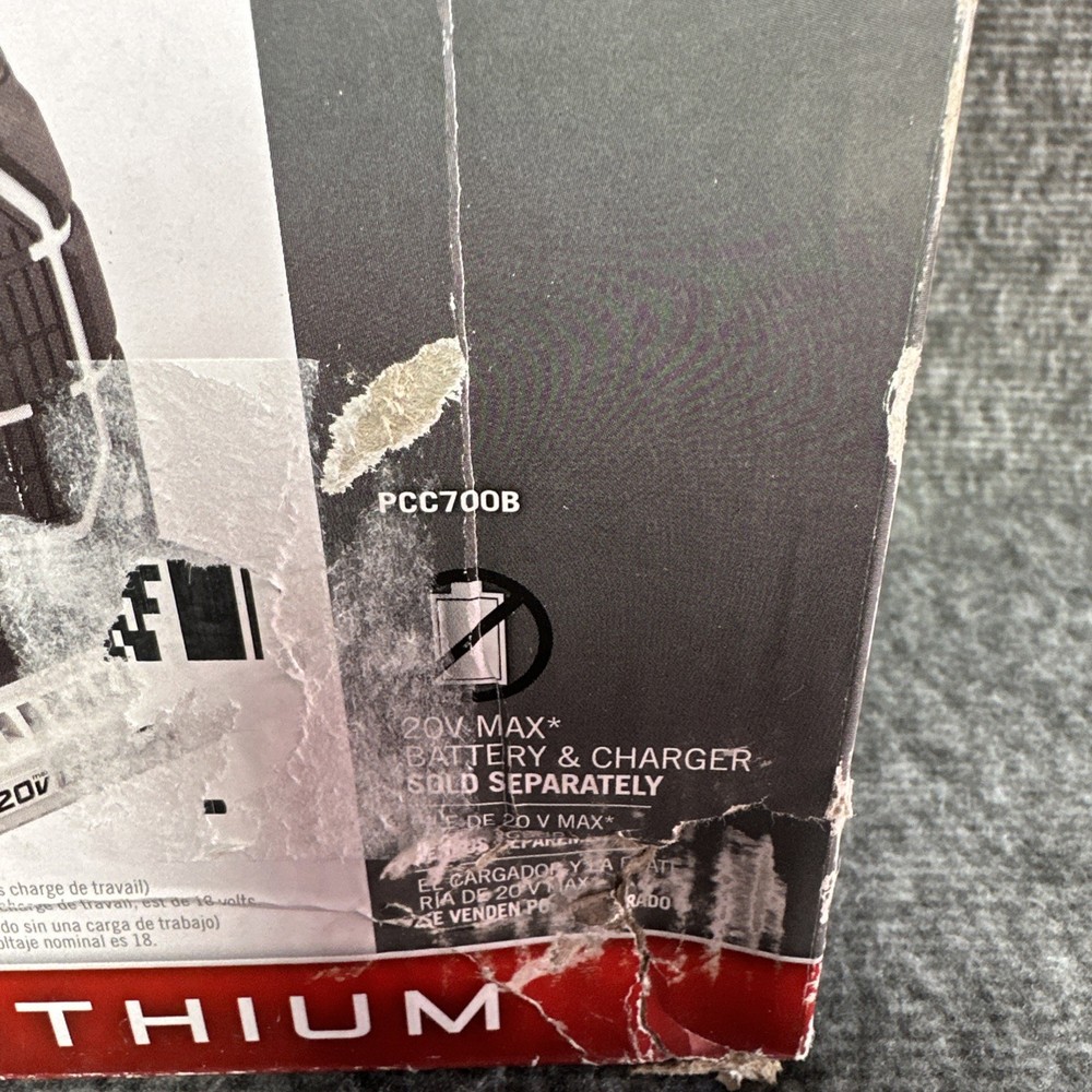 Porter Cable 20V Max Lithium Pivoting Flashlight (Tool Only) SEALED PCC700