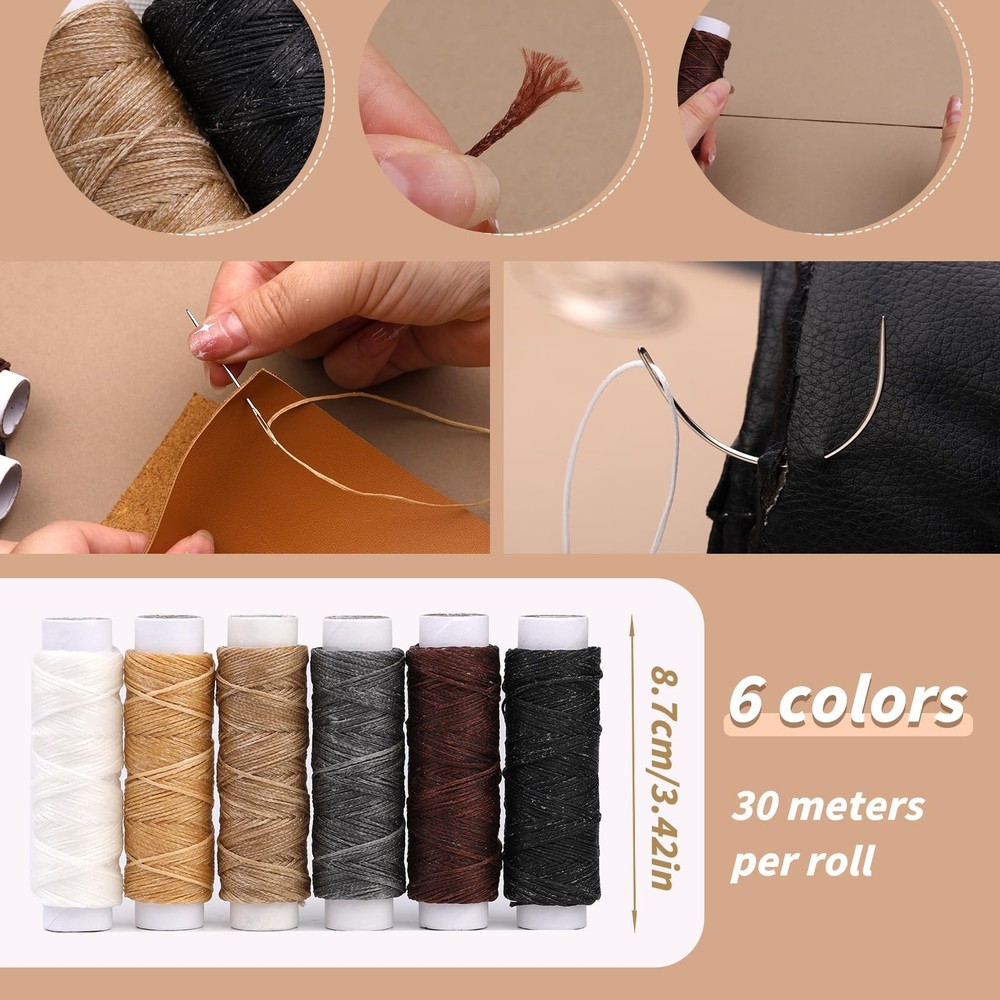 49 Pcs Book Binding Kits for Beginners Hand Bookbinding 49 Pcs, multicolor