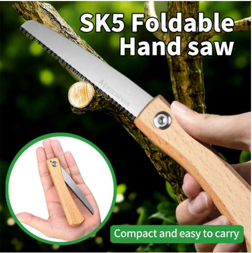 Folding Pull Saw Mini Hand Saw Woodworking Flush Cut Tool