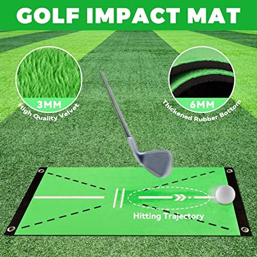Golf Training Mat Swing Detection Batting,Analysis Your Swing Path