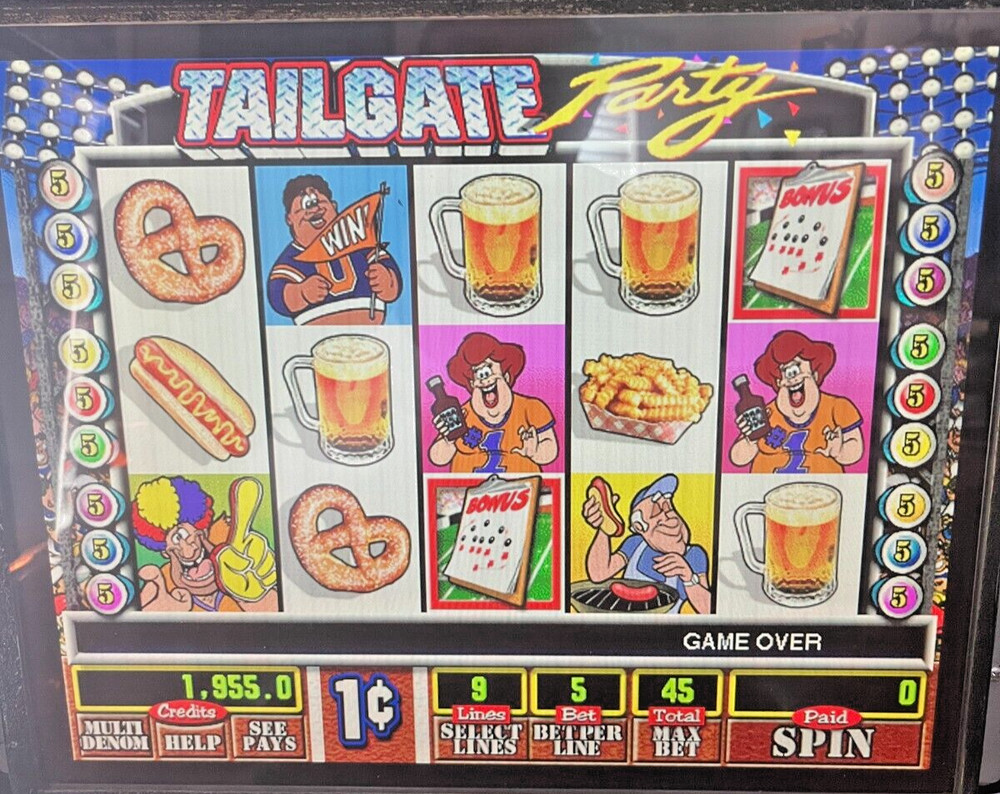 IGT I-game Tailgate Party Software 5 Reel 9 Payline Multi Denonination