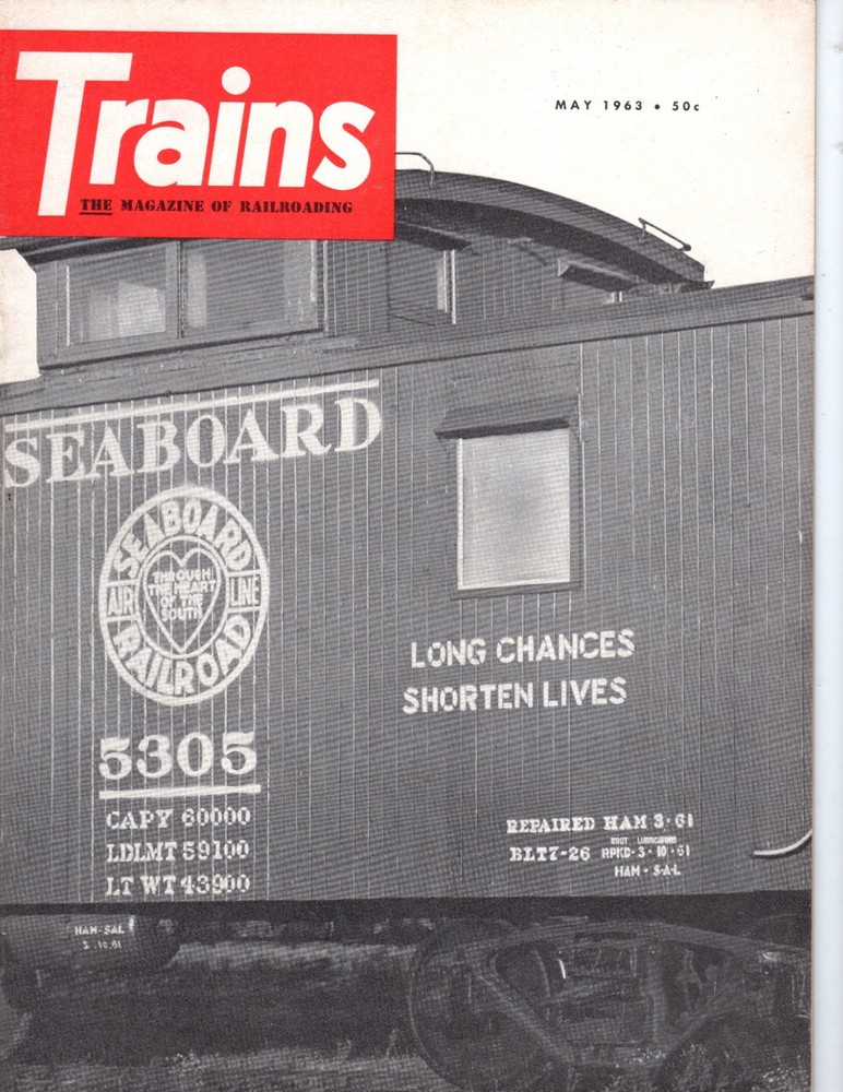 TRAINS MAGAZINE - MAY 1963