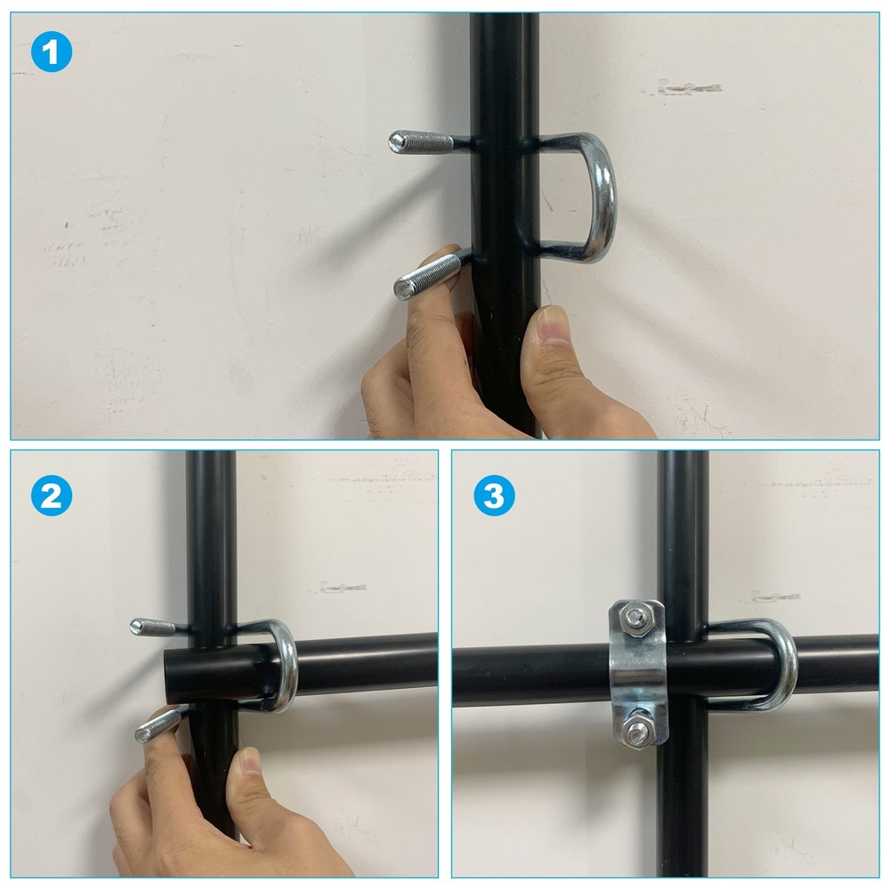 4pack Cross-Connector Vertical Pipe Clip Fit 2"(50mm)