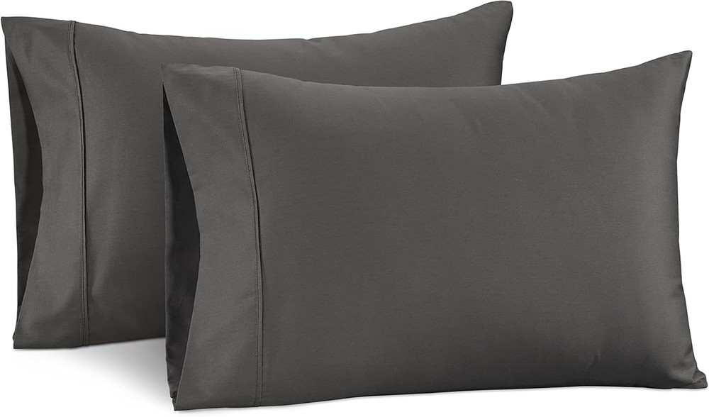 King Size Soft Pillowcase Set of 2 (Cool & Smooth 1000 Thread Count Saran Wrap)