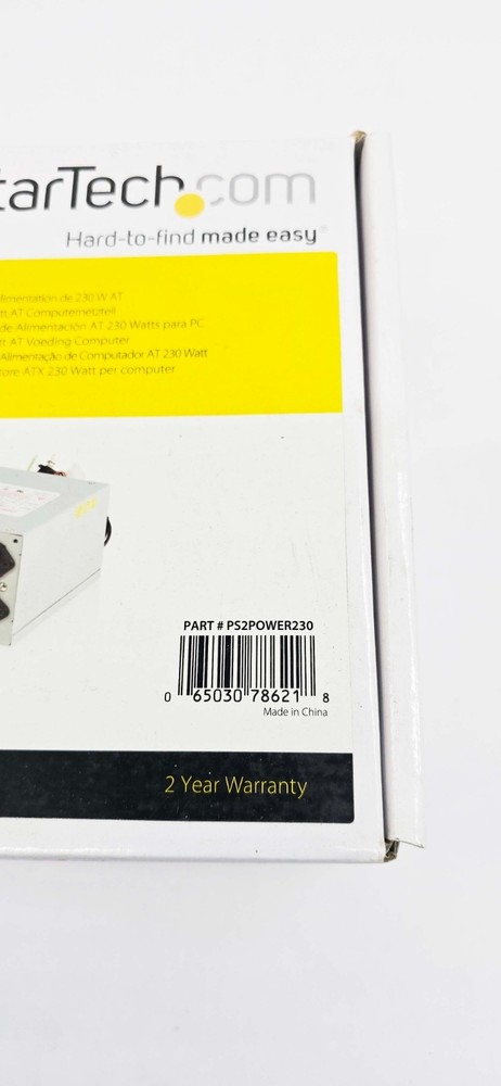 StarTech PS2PWER230 230 Watt Replacement PC Computer PS2 AT Power Supply