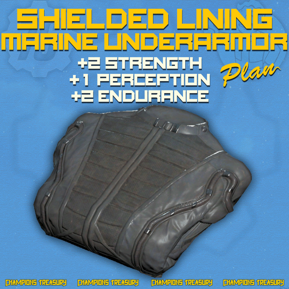 FALLOUT 76 PC PLAN: SHIELDED CASUAL UNDERARMOR &THE REST 4 SHIELDED LININGS MODS