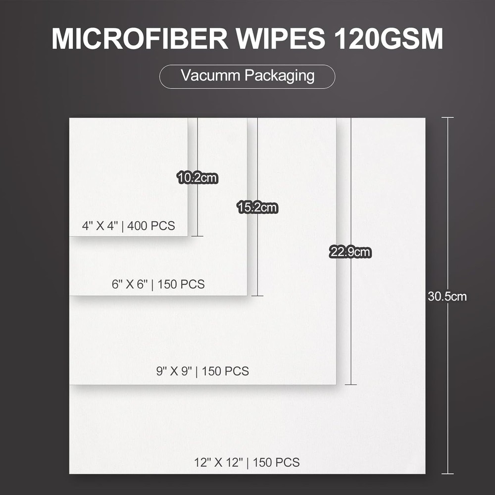 AAwipes Double Knit 100% Polyester Wipers Light Weight Version choose size 150Pc