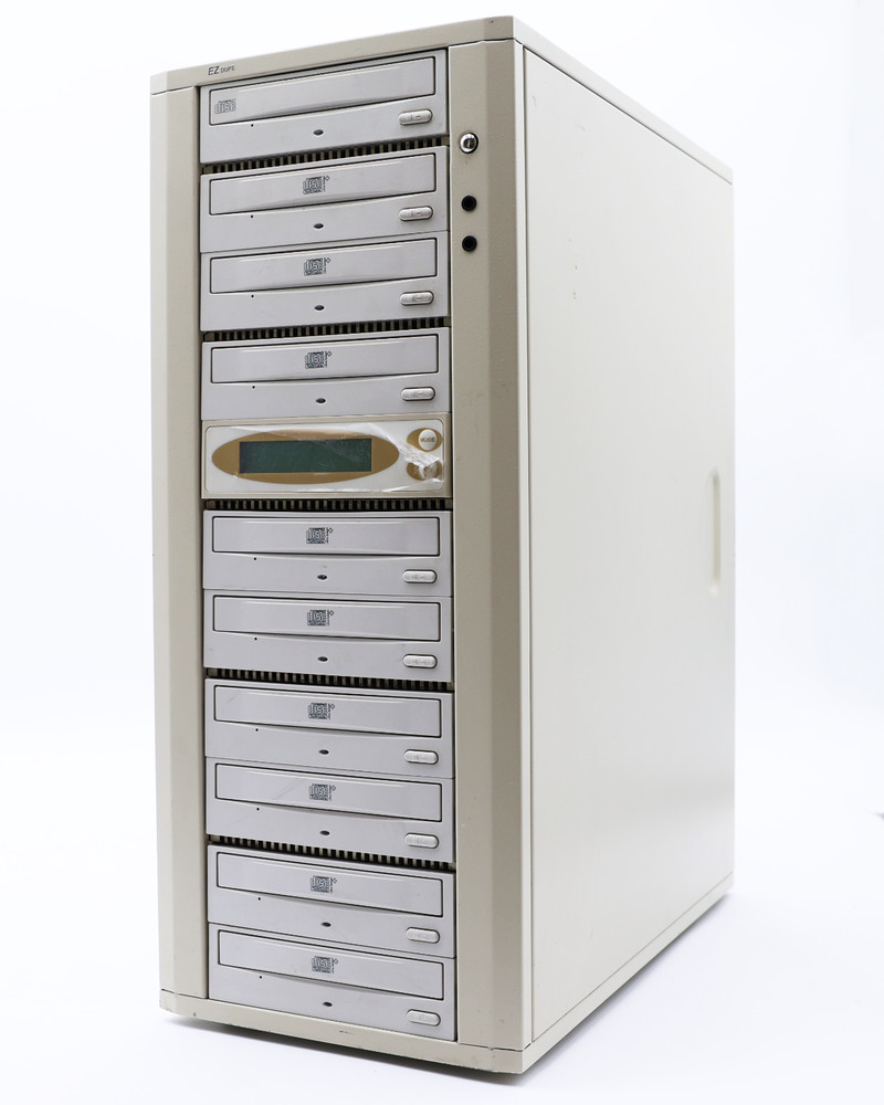 EZ Dupe 10-Bay CD / DVD Duplicator Tower Standalone – Multiple Drives & LCD Cont