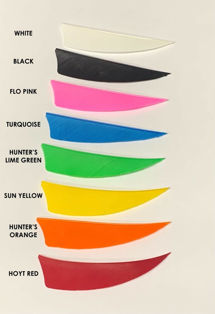 Ozark 3" LW Shield Solid Feathers - 1 dozen