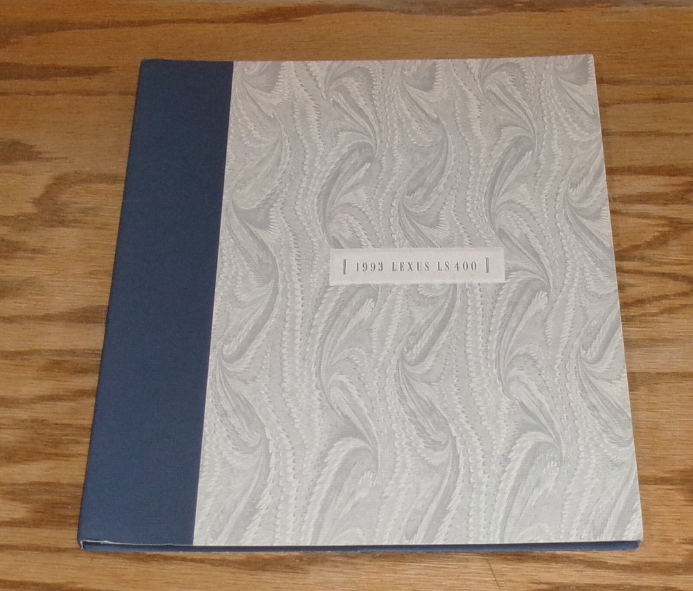 Original 1993 Lexus LS400 Deluxe Sales Brochure 93