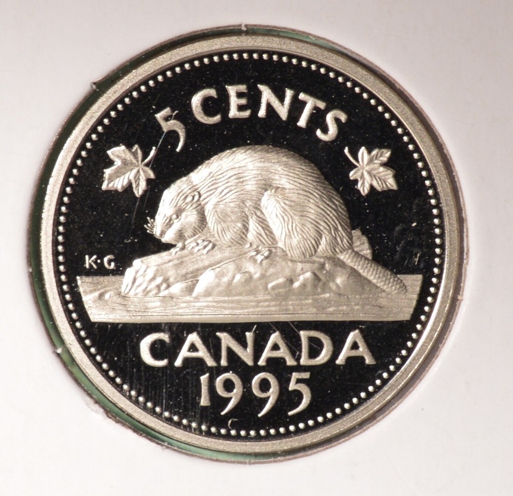 1995 Canada PROOF Five Cents