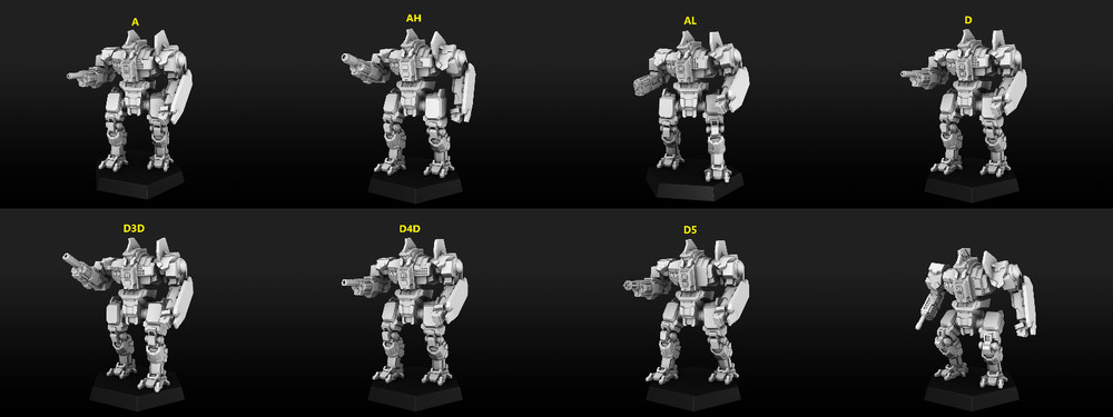 CN9 Centurion Alternate Mech For Battletech  Miniatures (PMW) 8 Vers!