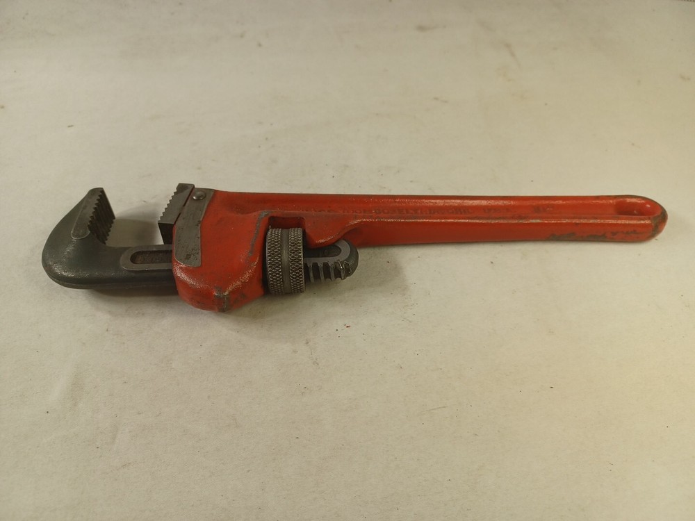 Ridge Tool Co 10" Adjustable Offset Pipe Wrench USA Ohio Vintage Tool