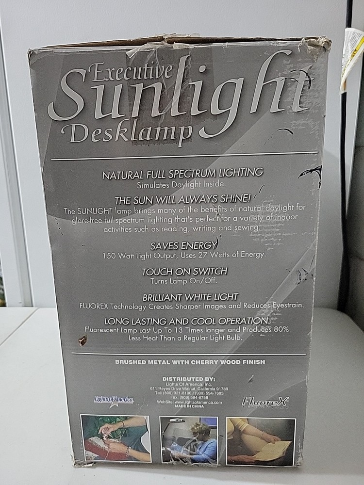 Executive Sunlight Desklamp Touch On Switch NIB