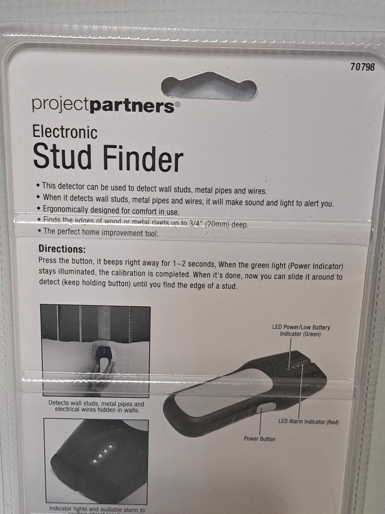 Project Partners Electronic Stud Finder Brand New