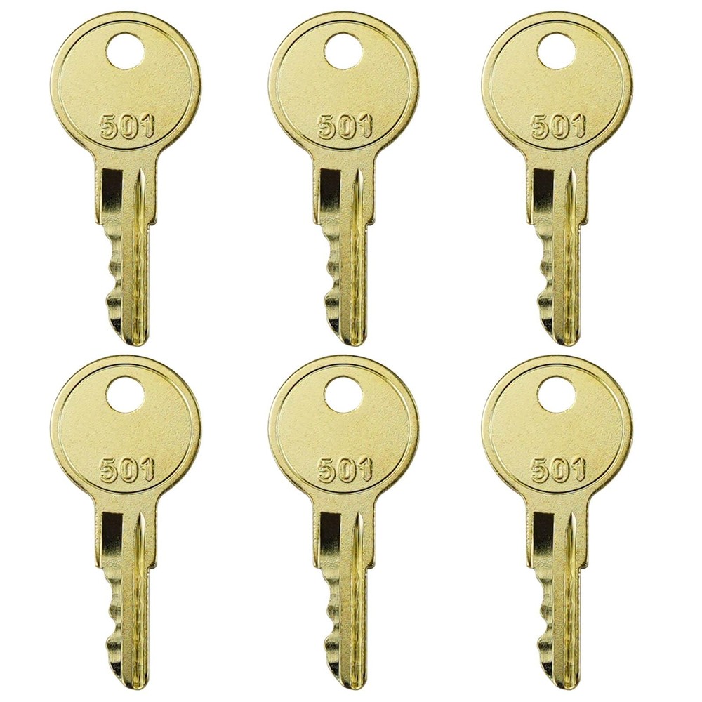 CH501 Keys Compatible with Toolbox for Truck Tool Box Lock Latch Silver
