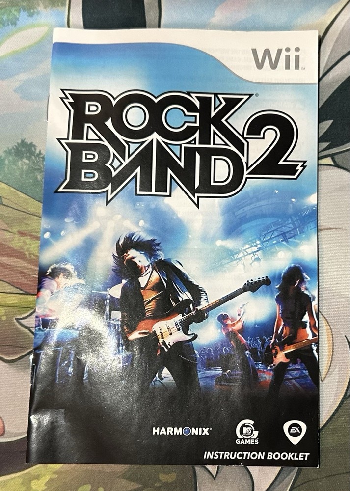 Rockband 2 Wii Case And Manual Only