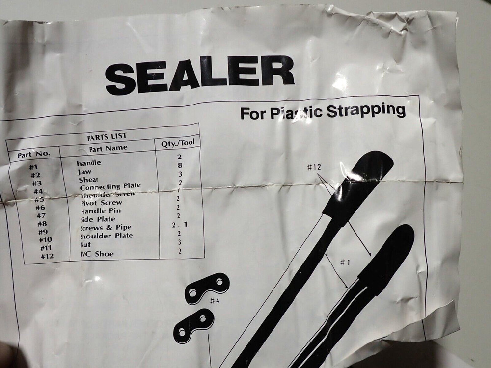 PLASTIC STRAPPING SEALER NEW