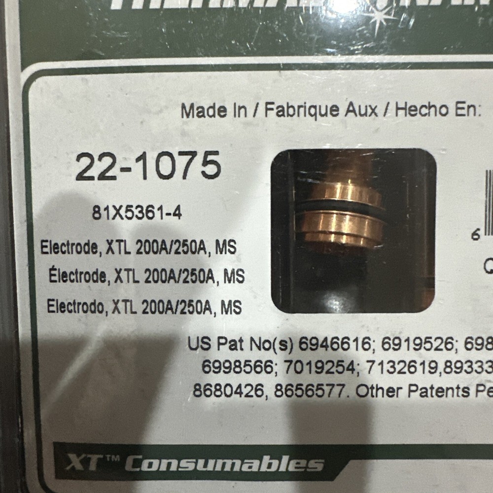 Thermal Dynamics Genuine Electrode 22-1075 QTY 5