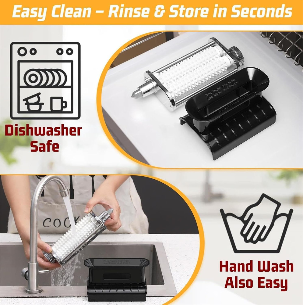 3 Thickness Adjustable Meat Tenderizer Attachment for Kitchenaid Mixers,Steak Cu