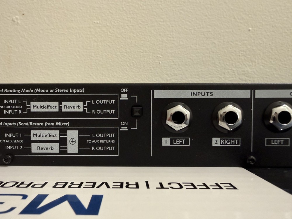 TC Electronic M350 Dual Engine Effects Processor Rack Mount w/ Power Cord WORKS