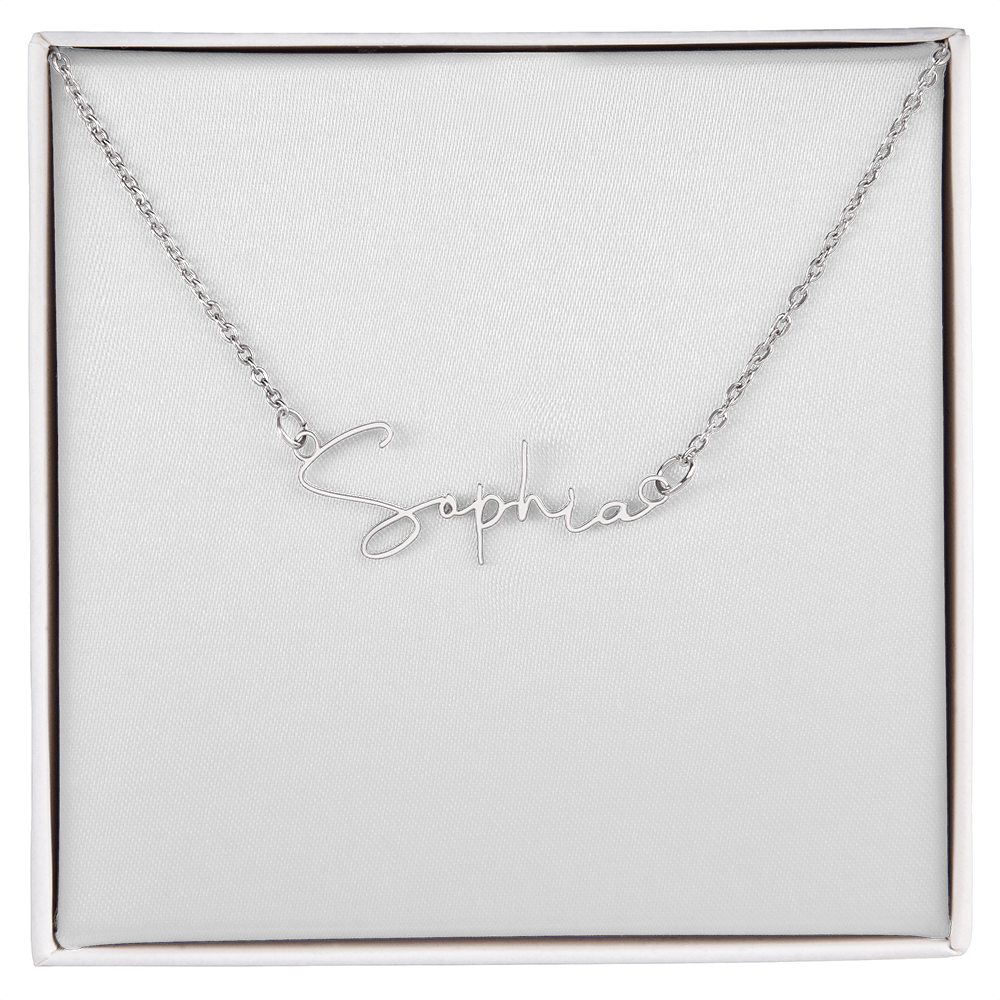 Personalized Signature Style Name Necklace