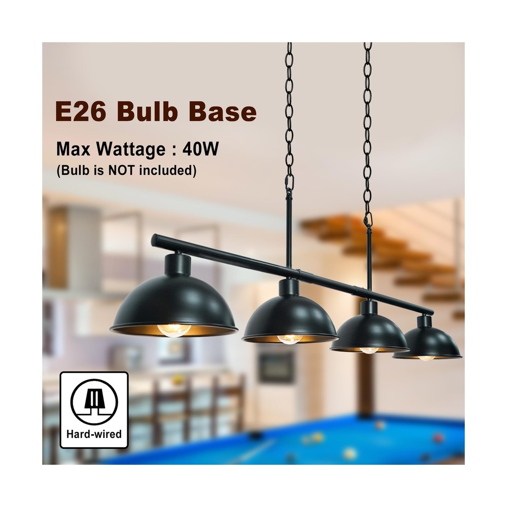 Pool Table Light,Billiard Light,Pool Table Lights Hanging Over Pool Table Kit...