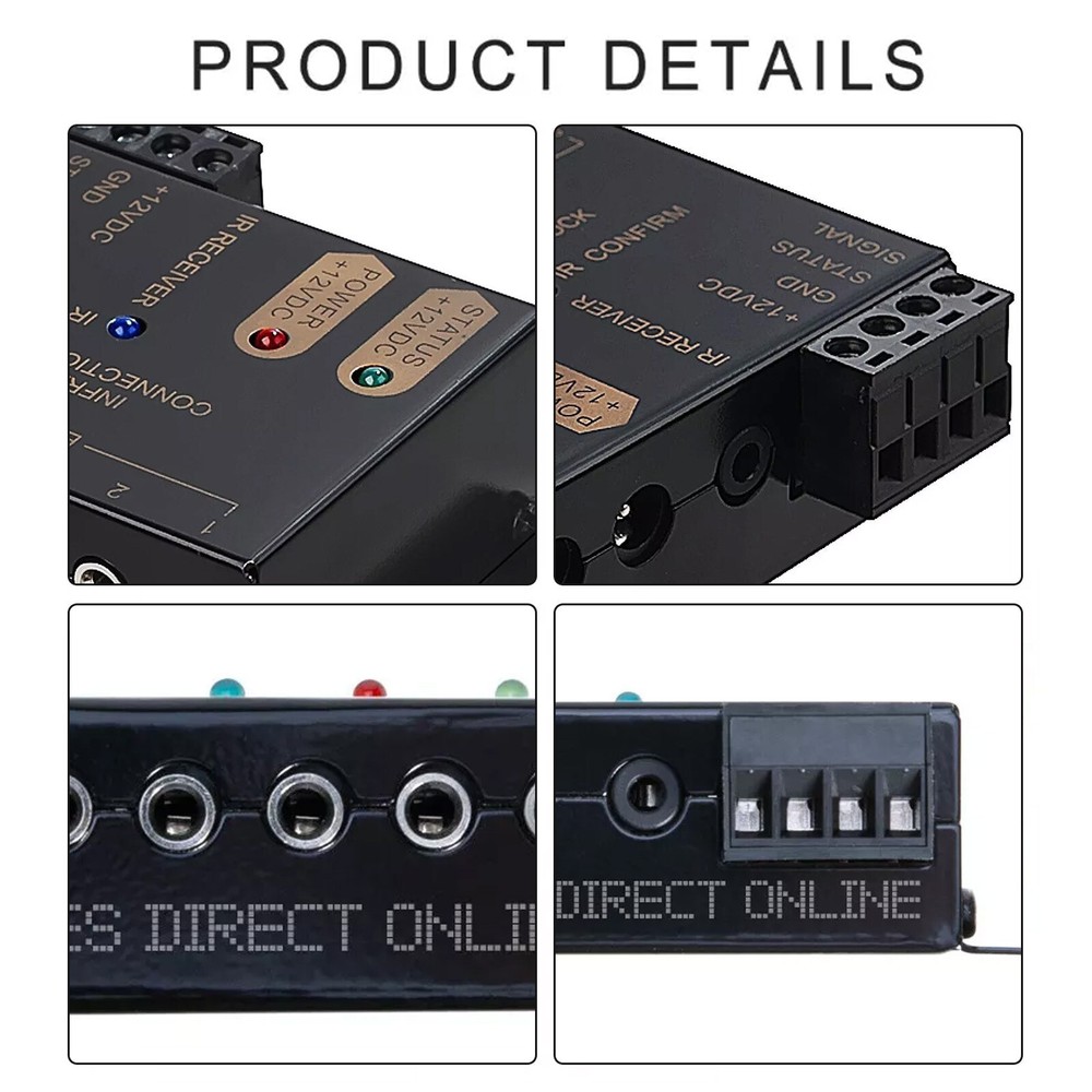 Infrared Remote Control Repeater Hidden IR Extender Emitter Receiver System KiyC