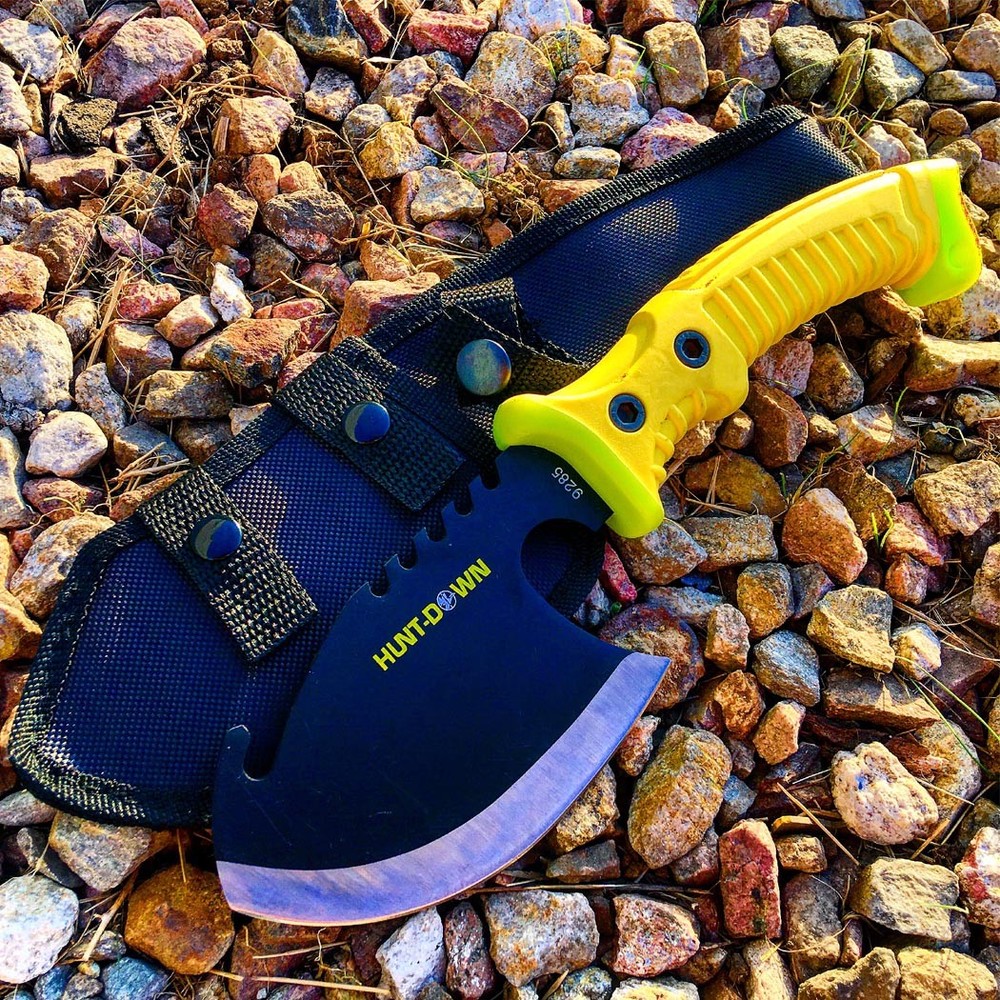 10.5"" Hunt-Down Axe with Yellow Rubber Handle