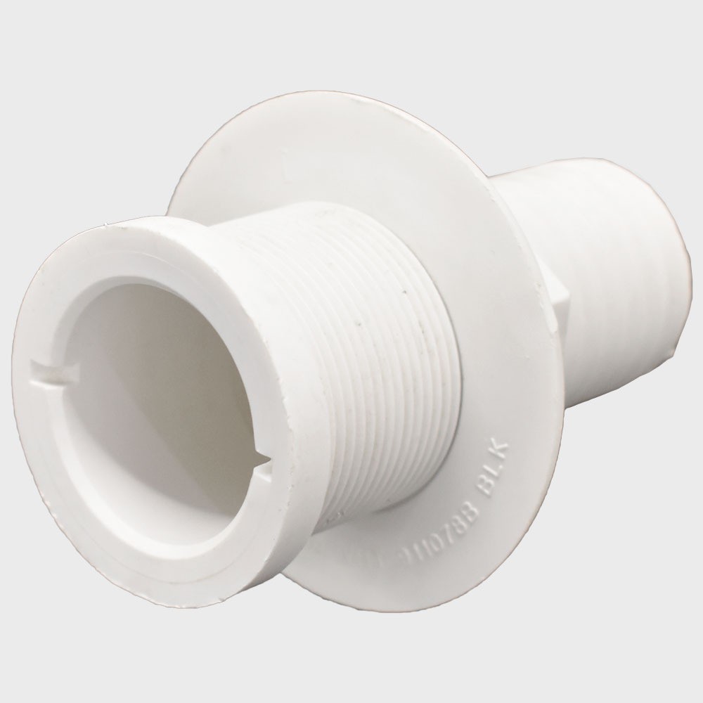 Boat Thru Hull Fitting | 1 1/2 Inch Hose White