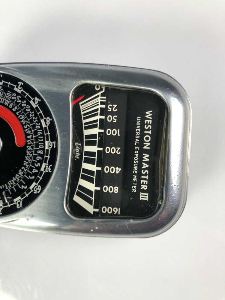 Weston Model 737 Master III Universal Exposure Light Meter With Leather Case