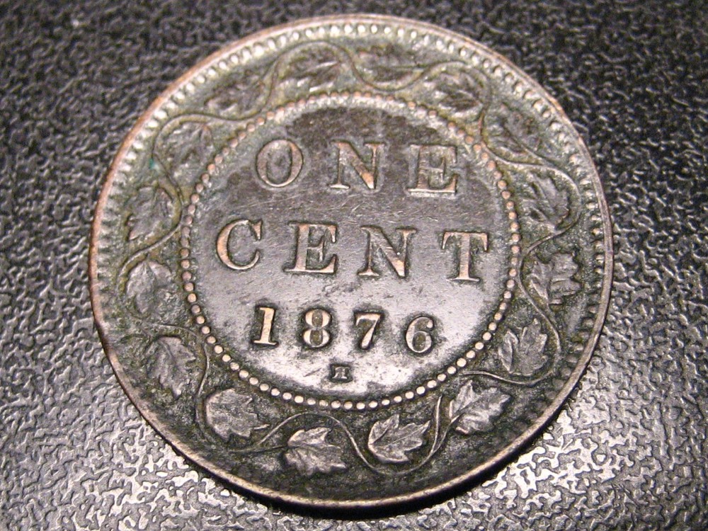 1876-H Canadian Large Cent