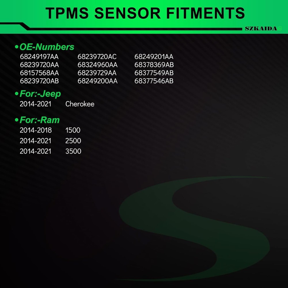 Tire Pressure Sensor Pre-Programmed 434Mhz TPMS Sensor For:-Ram 1500 2500 3500 F