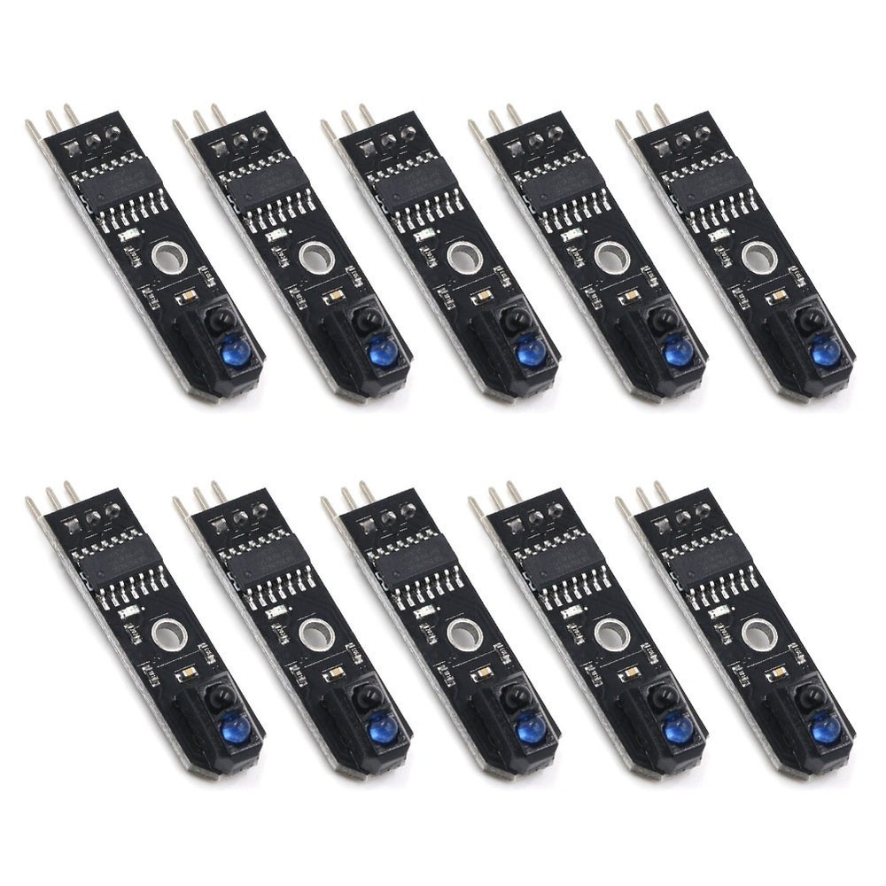 Set of 10 TCRT5000 Infrared Sensor Modules for Obstacle Avoidance and Tracking