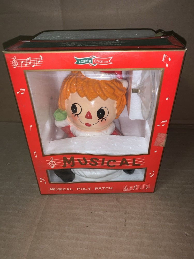 Vintage “A Santa Creation” Musical Poly Patch In Box