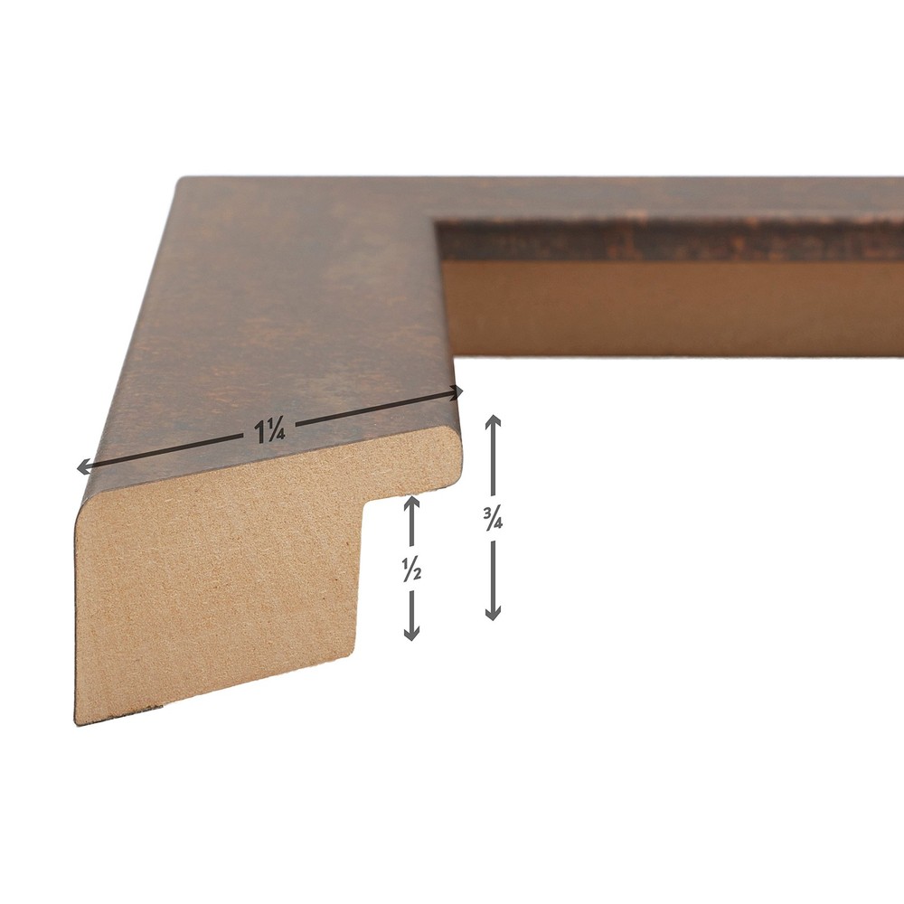 Bauhaus 125 Picture Frame, 12 x 12 Inch, Rust