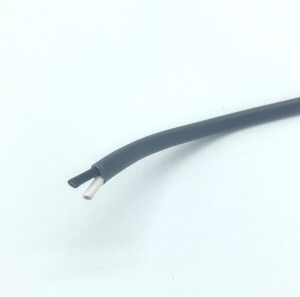 25' Trailer Light Brake Cable 14/2 Wiring 14 Gauge 2 Wire Jacketed Gray