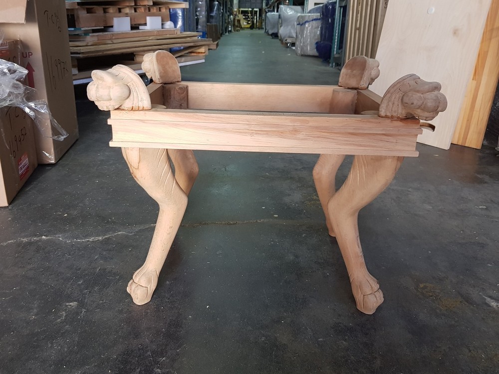 A WOOD CARVING RAW BEECH WOOD FRAME ONLY