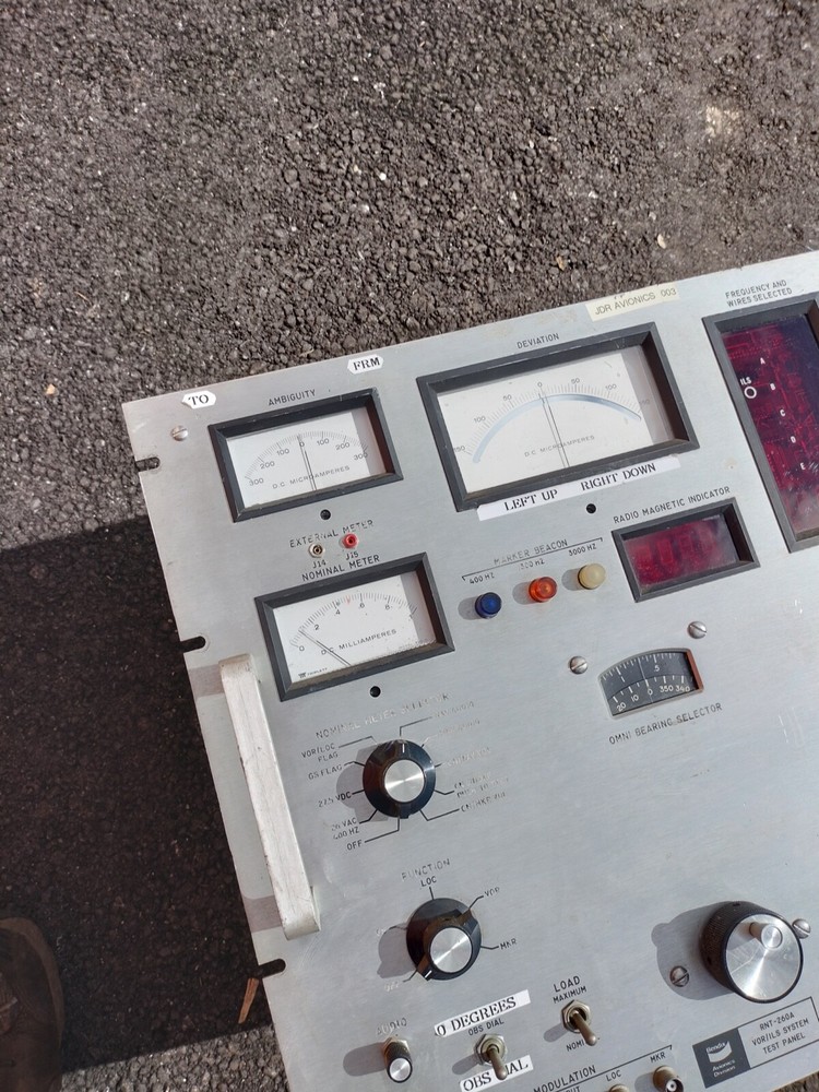 Bendix Avionics RNT-260A VOR ILS Sys Test Panel System 4000951-6001