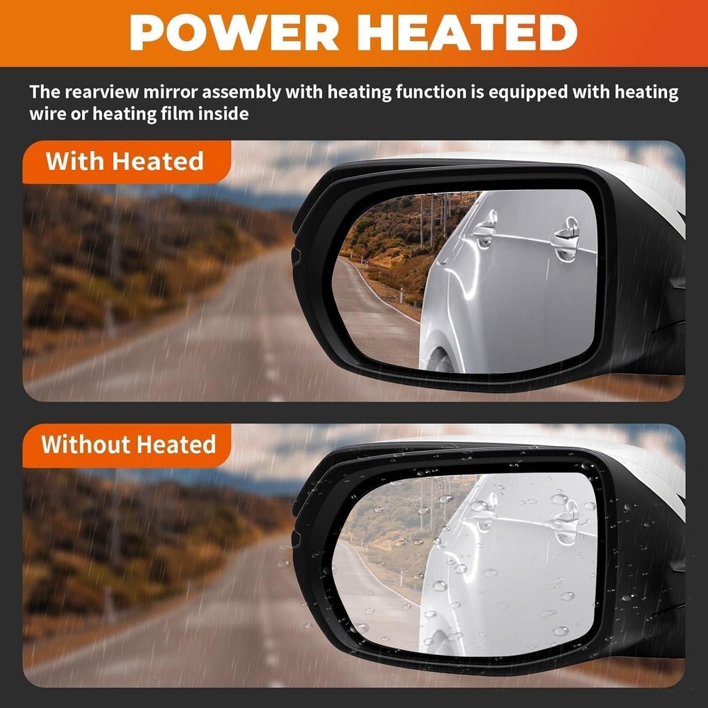 Left Driver Side Mirror Assembly Compatible with CR-V 2017 2018 2019 2020 2021 2