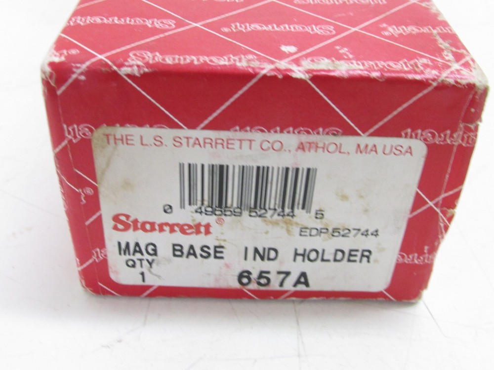 STARRETT TOOLS MAGNETIC BASE INDICATOR HOLDER 657A w/ SWIVEL POST